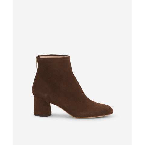 AGL Olga Suede Bootie in Cognac