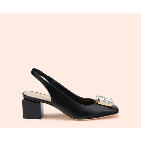 AGL Angie Slingback Crystal in Black