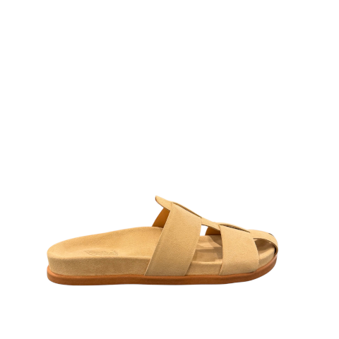 Ancient Greek Sandals Skafi Suede Woven Mule