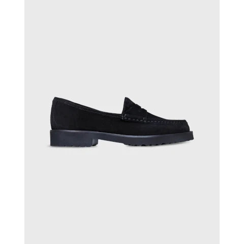 Ann Mashburn Lug Sole Suede Loafer