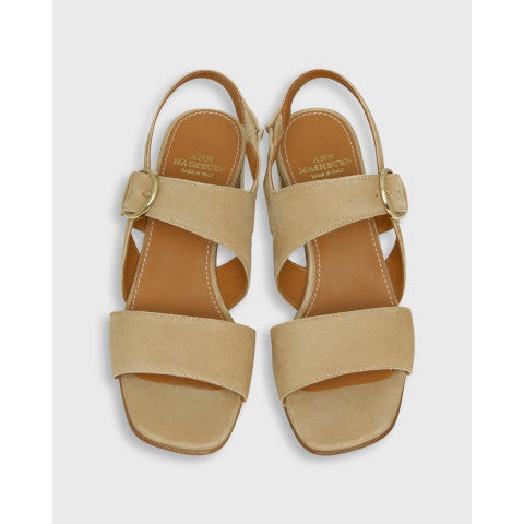 Ann Mashburn Double Strap Block Heel Sandal