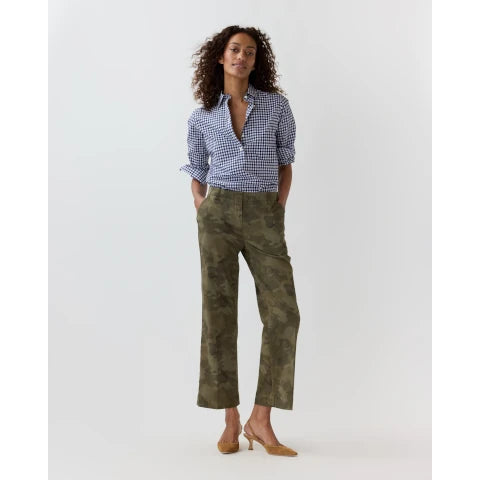 Ann Mashburn Frankie Cropped Pant in Camo