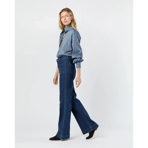 Ann Mashburn Camille Patch-Pocket Jeans