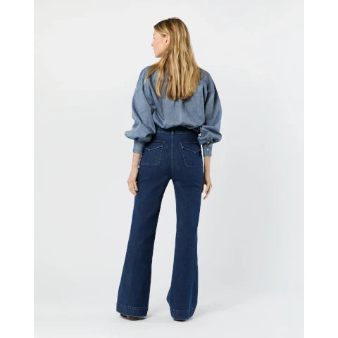 Ann Mashburn Camille Patch-Pocket Jeans
