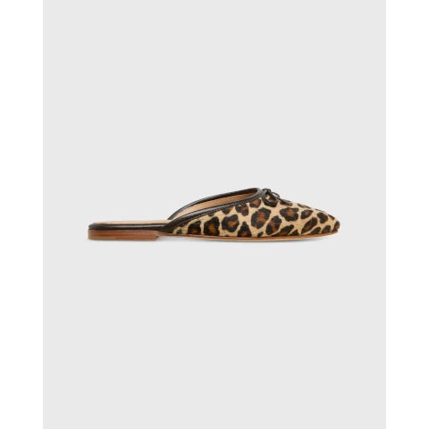Ann Mashburn Joy Mule in Leopard Calf Hair
