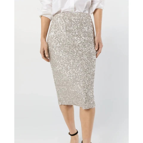 Ann Mashburn Pull-On Sequin Skirt