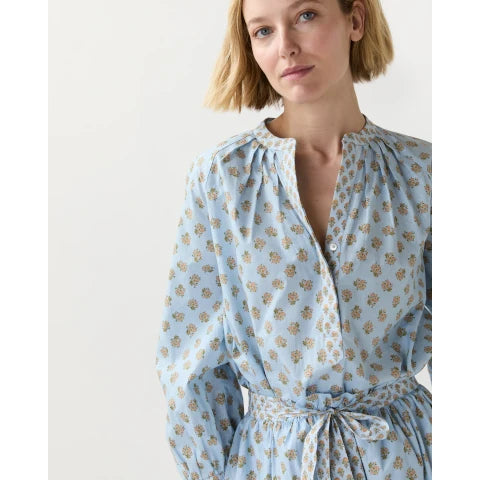 Ann Mashburn Sienna Top in French Blue Floral