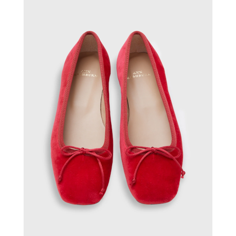 Ann Mashburn Square Toe Velvet Ballet Shoe