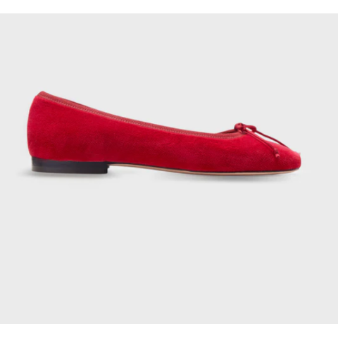 Ann Mashburn Square Toe Velvet Ballet Shoe