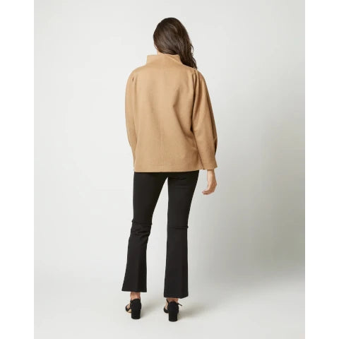 Ann Mashburn Violet Camel Flannel Top