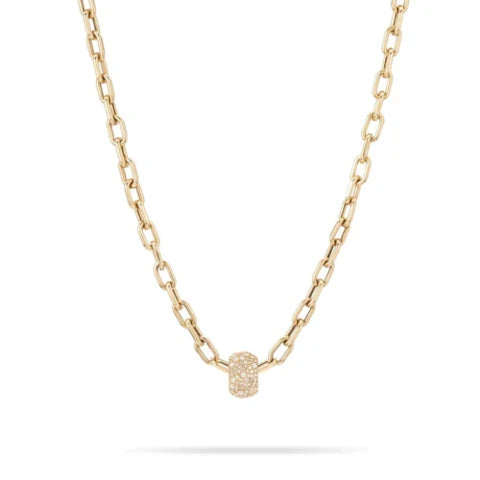 Adina Reyter Wide Pave Diamond Big Bead