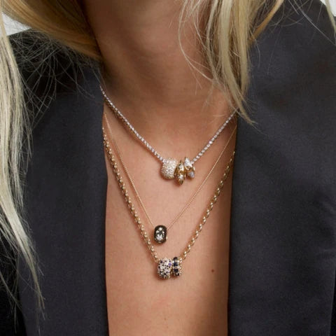 Adina Reyter Wide Pave Diamond Big Bead