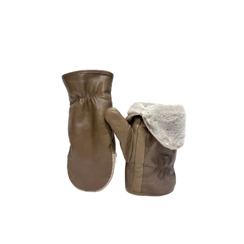 Alpo Faux Fur Lined Zipper Mittens