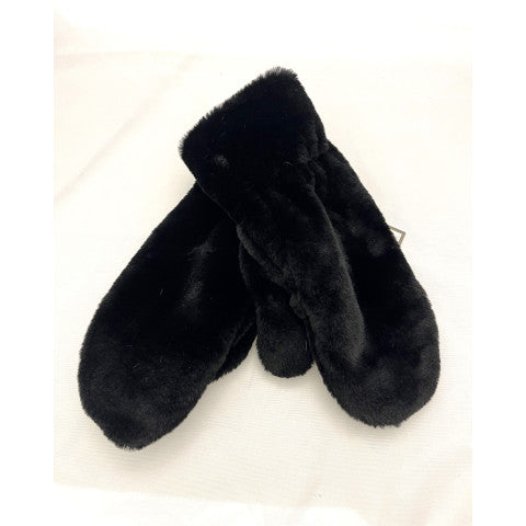 Alpo Faux Fur Mitten with Slit