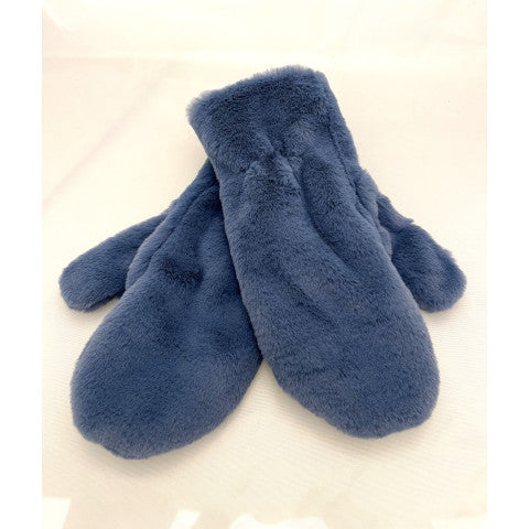Alpo Faux Fur Mitten with Slit