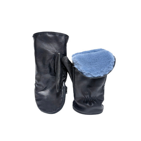 Alpo Faux Fur Lined Zipper Mittens