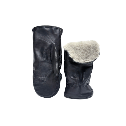 Alpo Faux Fur Lined Zipper Mittens
