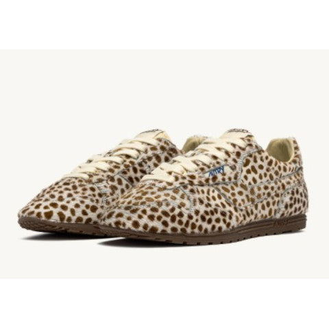 Autry Windspin Sneakers in Animal Print Pony Hair Effect