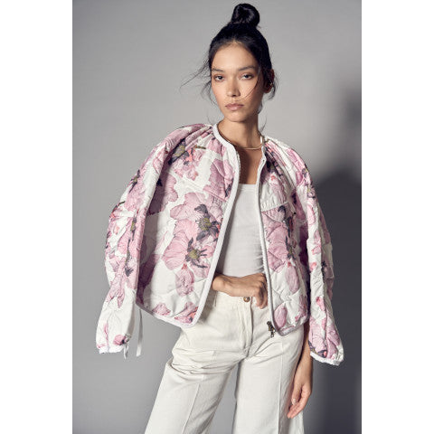 Bazar Deluxe Floral Quilted Jacket