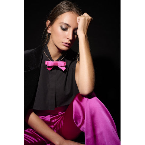 Catherine Osti Stella Bow with Gold Chain