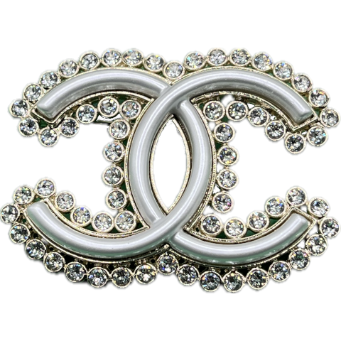 Chanel rhinestone best sale brooch