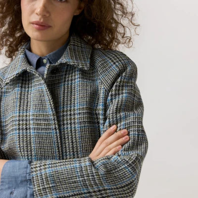 Ann Mashburn Balmacaan Coat Tweed