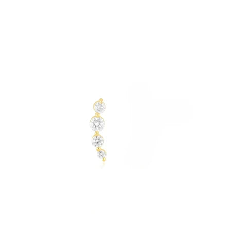 EF Collection Single Arc Diamond Stud - Right Ear