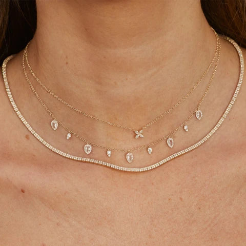 EF Collection Diamond Blossom Necklace