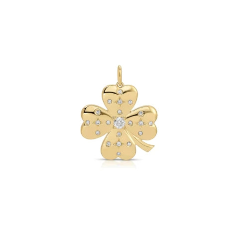 Mini Lucky Clover Charm MOP main image 1