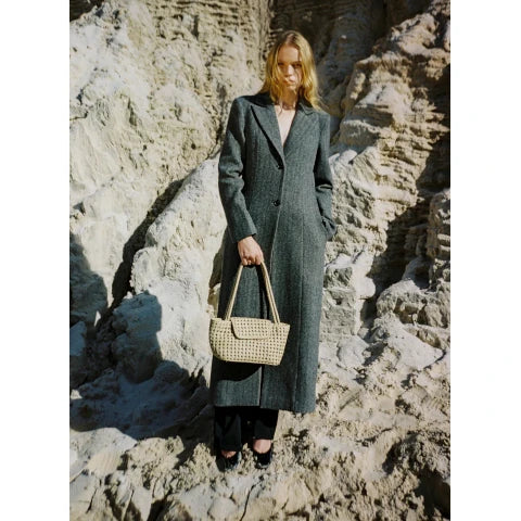 Elleme Courrier Tote in Woven Leather