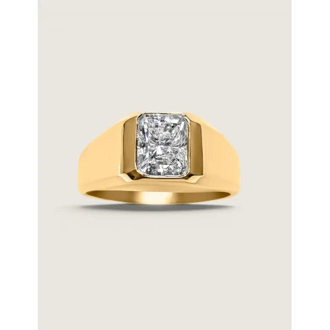 Fantasia Bezel Set Radiant Cut Ring