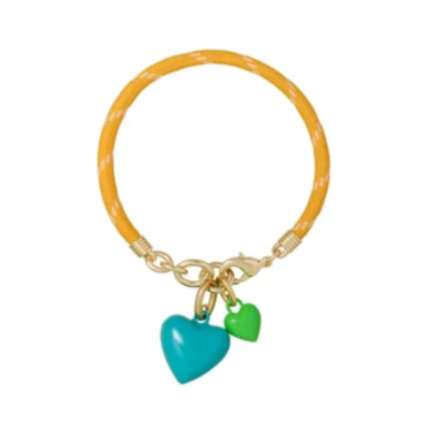 Roxanne Assoulin Happy Cord Mini Double Heart Bracelet