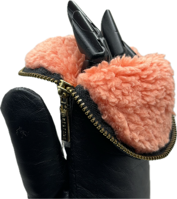 Aristide Sherpa Lined Leather Mittens