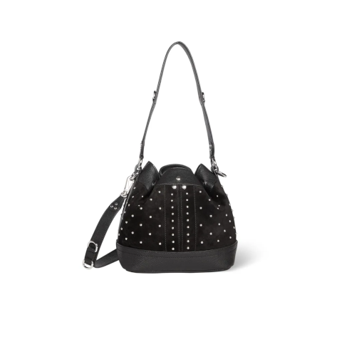 Leather Studded Bucket Bag 