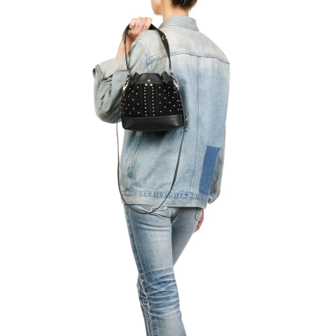 Ben S Taos Split Suede Bucket Bag