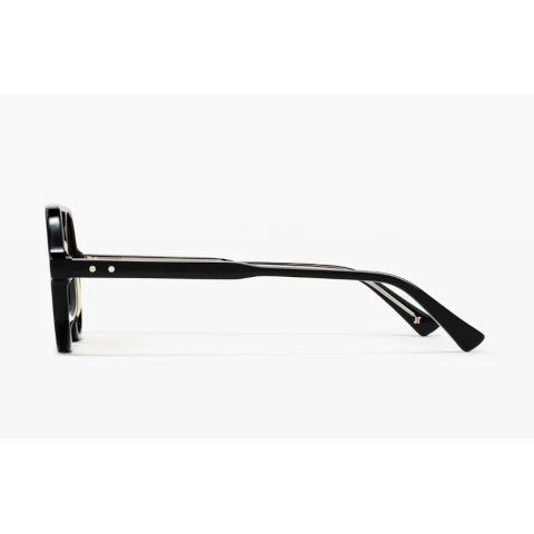 Jimmy Fairly The Lars Black Frame Sunglasses with Yellow Lens