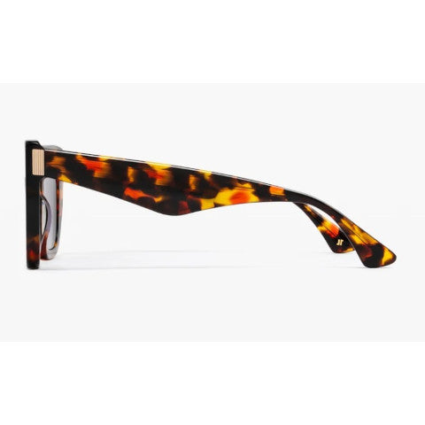 Jimmy Fairly The Maina Dark Tortoise Frame Sunglasses with Purple Lens