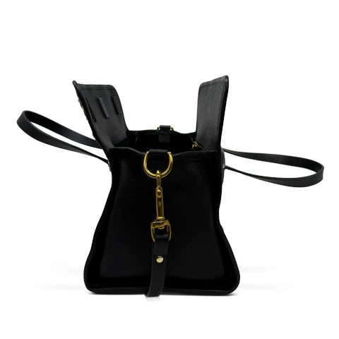 Kempton & Co. Ella Bag in Black Quilted Stud