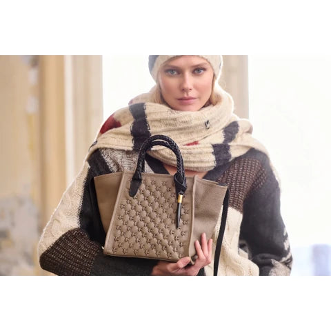 Kempton & Co. Mini Tote Lazer Criss Cross