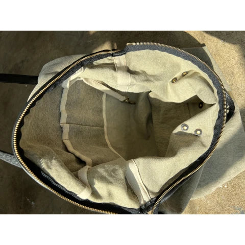 Kempton & Co. Postal Silver Stripe Backpack Tote