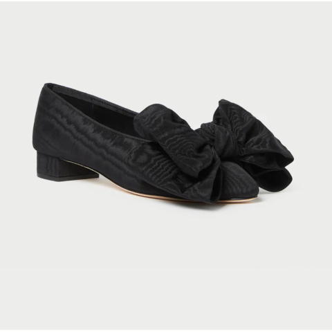 Loeffler Randall Noa Black Bow Flat
