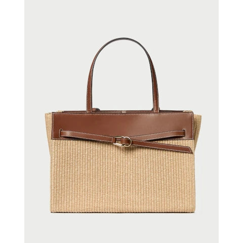 Loeffler Randall Aidan Natural Straw Work Tote
