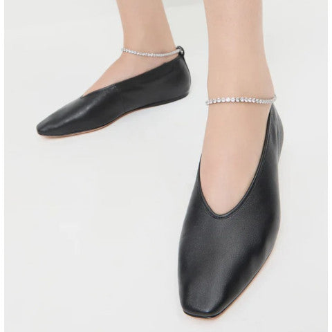 Loeffler Randall Emery Black/Crystal Ballet Flat