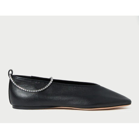 Loeffler Randall Emery Black/Crystal Ballet Flat