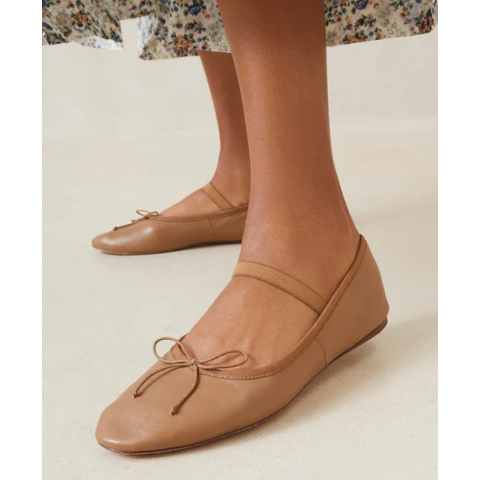 Loeffler Randall Leonie Ballet Flat in Caramel