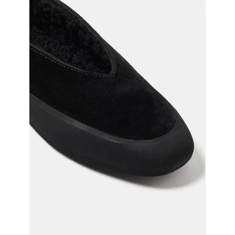 Le Monde Beryl Apres Ski Suede Ballet Flat with Shearling