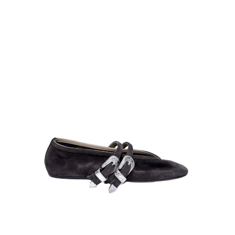 Le Monde Beryl Claudia Slipper in Grey Suede