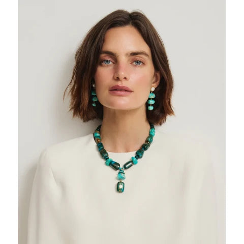 Lizzie Fortunato Andamento Necklace in Turquoise
