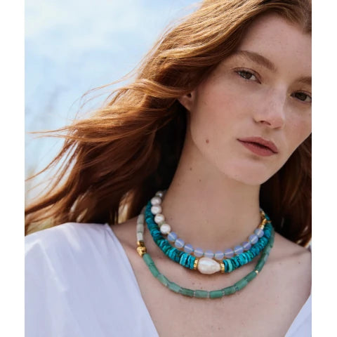 Lizzie Fortunato Cabana Necklace in Tide Pool