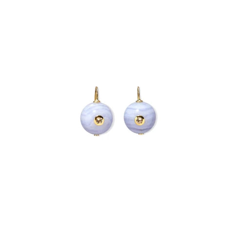 Lizzie Fortunato Comet Earrings in Blue Agate